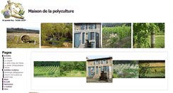 Desktop Screenshot of maisondelapolyculture.fr